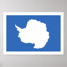 Antarctica Flag Poster