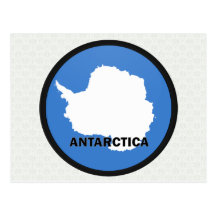 Antarctica Roundel quality Flag Postcard