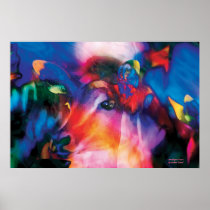Antelope Curiosity - colourful art posters