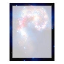 Antennae Galaxies Colliding Customized Letterhead