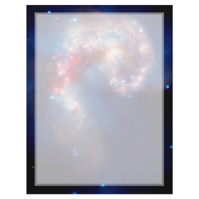 Antennae Galaxies Colliding Customized Letterhead by Psychotropia