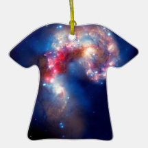 Antennae Galaxies Colliding Christmas Tree Ornaments