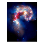 Antennae Galaxies Colliding Postcards
