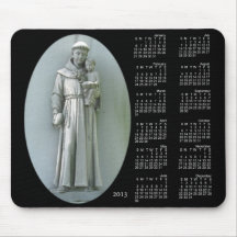 Anthony and Jesus calendar ~ mousepad