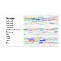 Anthony Text Design II Business/Profile Card Business Card Templates