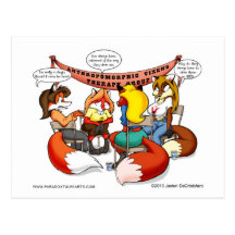Anthropomorphic Vixen Therapy Postcards
