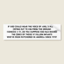 anti abortion bumper sticker bumper stickers