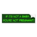 Anti-Abortion sticker 2 bumper stickers