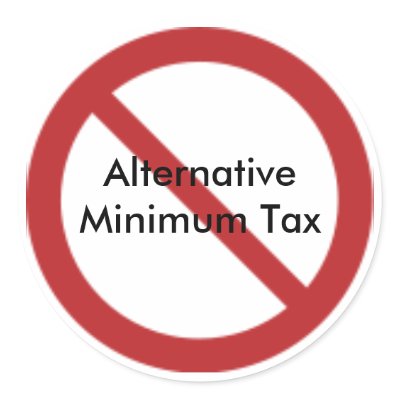 Anti-Alternative Minimum Tax Stickers by NoMoreAMT