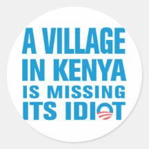 Anti autocollant d'Obama