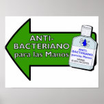 Anti-Bacteriano Para Las Manos Poster
