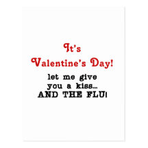 Anti baiser de Valentine Carte Postale
