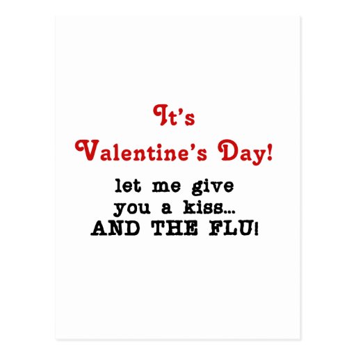Anti baiser de Valentine Carte Postale