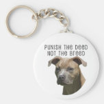Anti-BSL Punish the Deed, Not the Breed Keychain