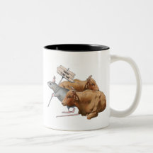 Anti-Bullying: Bulls, Mouse: Bullying NOT Cool Coffee Mugs