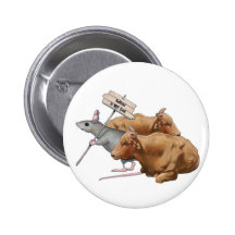 Anti-Bullying: Bulls, Mouse: Bullying NOT Cool Pin