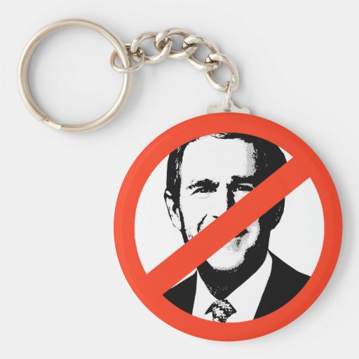 ANTI-BUSH - ANTI-George W Bush Key Chain
