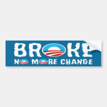 Anti changement, anti Obama Autocollants Pour Voiture