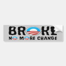 Anti changement, anti Obama Autocollants Pour Voiture