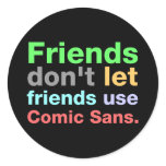 Anti-Comic Sans Font stickers
