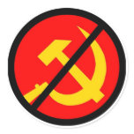 anti-communist round stickers
