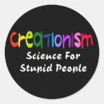 Anti-Creationism Round Stickers