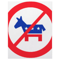 Anti-Democrat Donkey Customized Letterhead