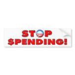 Anti Democrat “Stop Spending!” bumper sticker