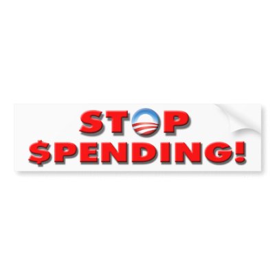 Anti Democrat “Stop Spending!” bumper sticker by mrunpc