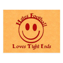 Anti-Football Humour Post Card