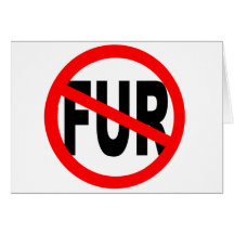 Anti Fur Design Greeting Card
