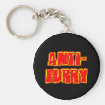 Anti Furry Keychain