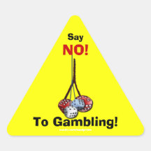 Anti-Gambling Campaign Dice Stickers