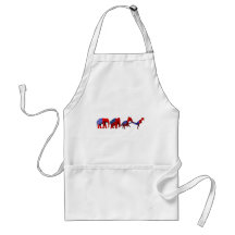 Anti-GOP Anti-Republican Evolution Satire Aprons