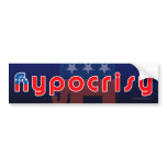 Anti-GOP Hypocrisy Bumper Sticker