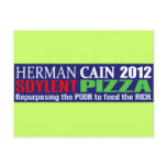 Anti Herman Cain 2012 President SOYLENT Design Postcard