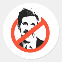 ANTI-KERRY - ROUND STICKER