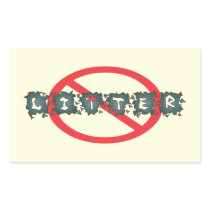 Anti Litter Message Stickers