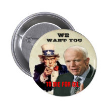 Anti-McCain / Uncle Sam Button