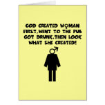 Anti men feminist greeting cards