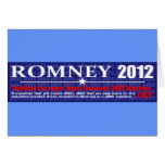 Anti Mitt Romney 2012 President JOB MACHINE Design Greeting Cards
