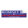 Anti Mitt Romney 2012 President REPETITION Design Bumper Sticker