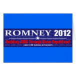 Anti Mitt Romney 2012 President REPETITION Design Greeting Card