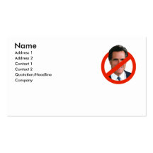 ANTI MITT ROMNEY CARTES DE VISITE PROFESSIONNELLES