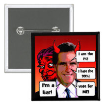 anti Mitt Romney Pin