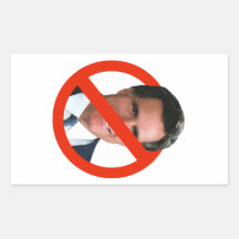 ANTI MITT ROMNEY RECTANGULAR STICKERS