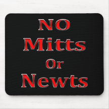 Anti Newt Gingrich Mitt Romney red Mousepad