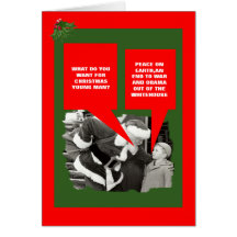 Anti Noël drôle d'Obama Carte De Vœux