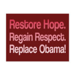 Anti Obama 2012 Election Postcards