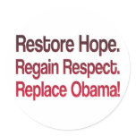 Anti Obama 2012 Election Sticker